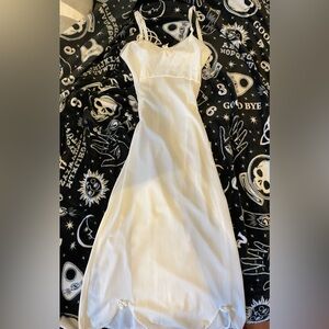 Vintage Montgomery Ward white nightgown with bows and lace